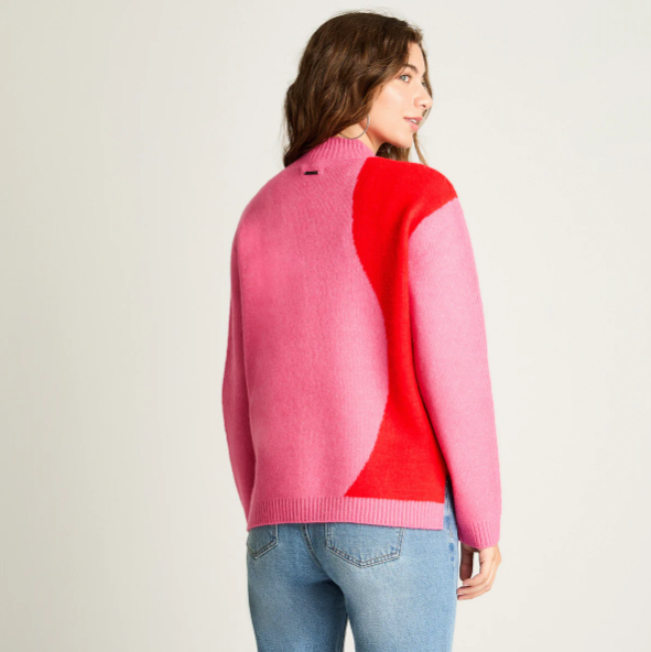 SWEATER MANGA LARGA JACQUARD ESTAMPADO